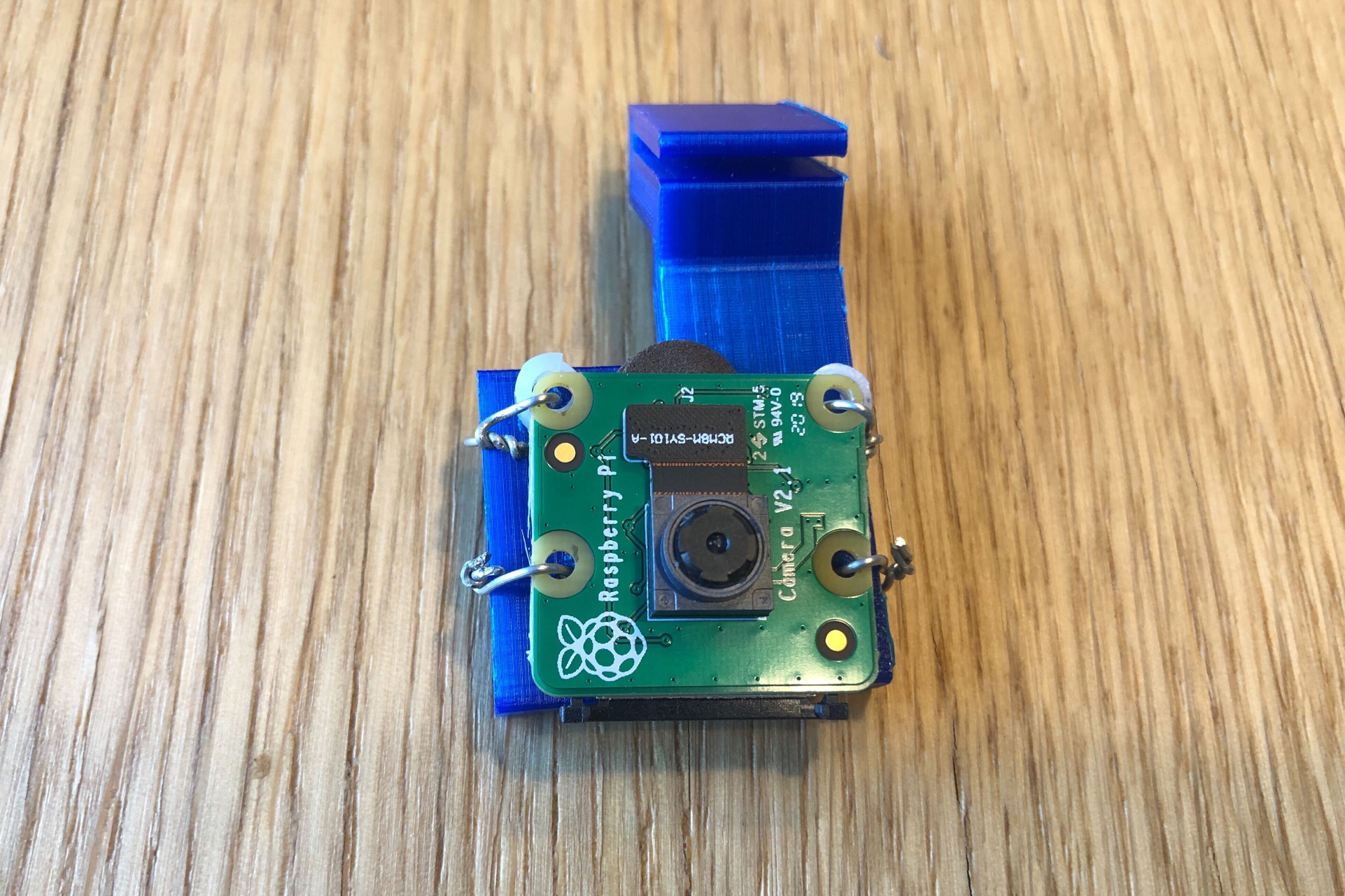 Camera on the 3d printed mount