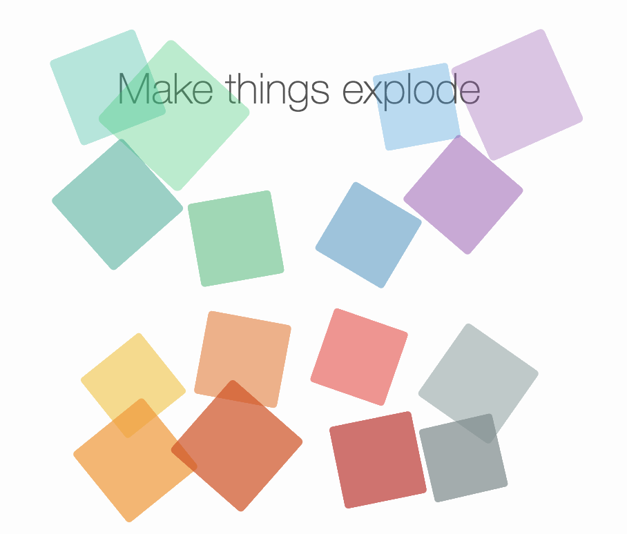 Make things explode! Plx demo