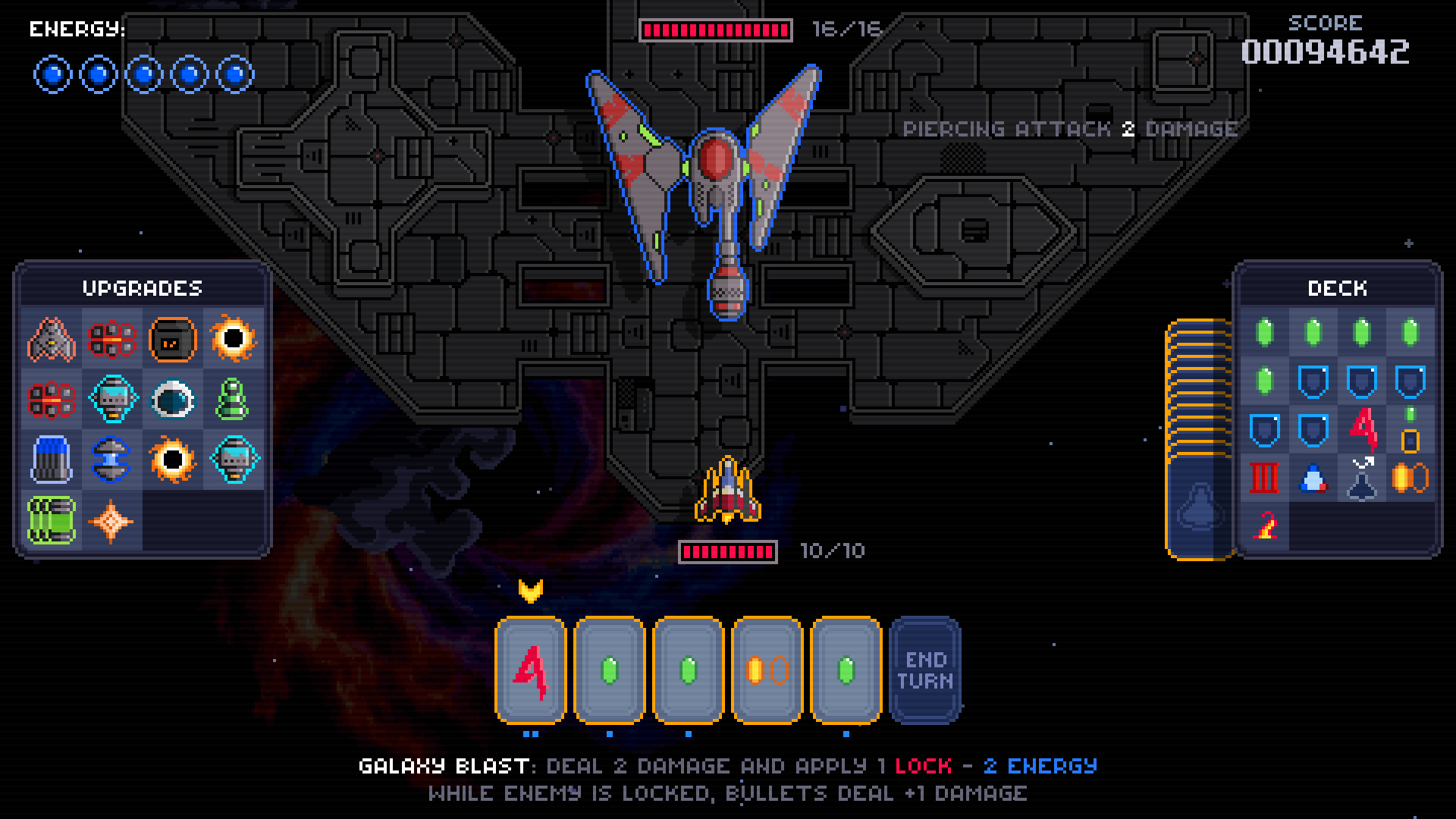 New UI panels opened during a boss fight