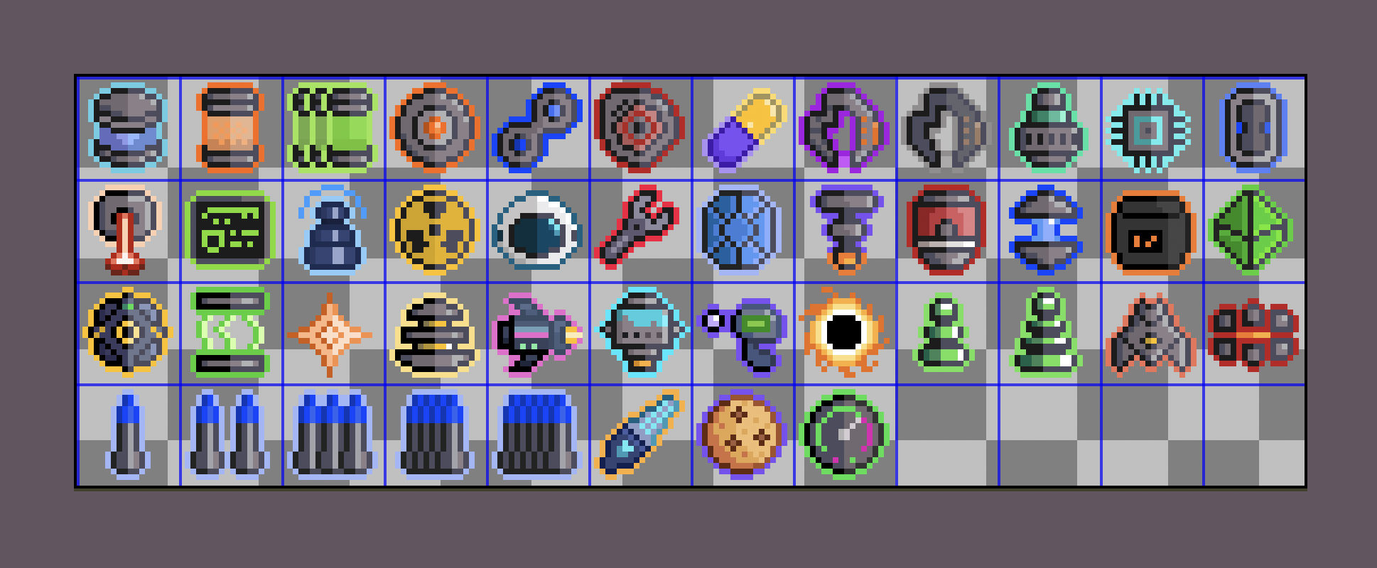Upgrade icons in aseprite