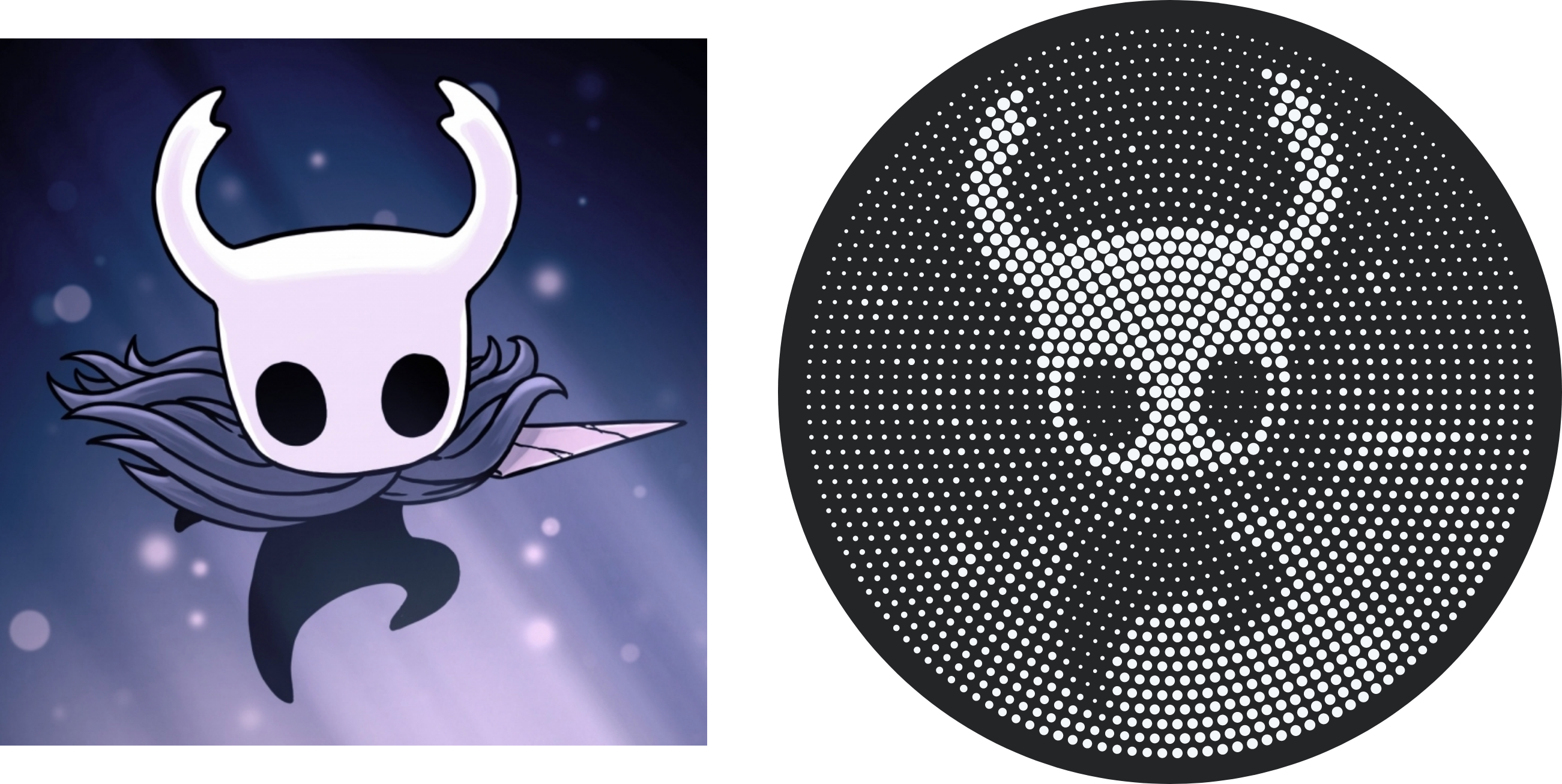 Hollow Knight image processed using Vertigo