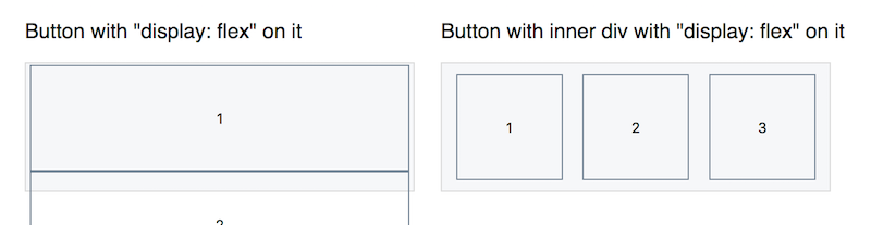 Display flex on buttons, Firefox