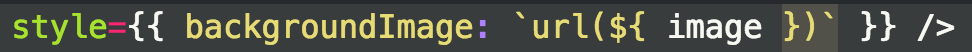 ES6 template string with variable highlighted in Atom