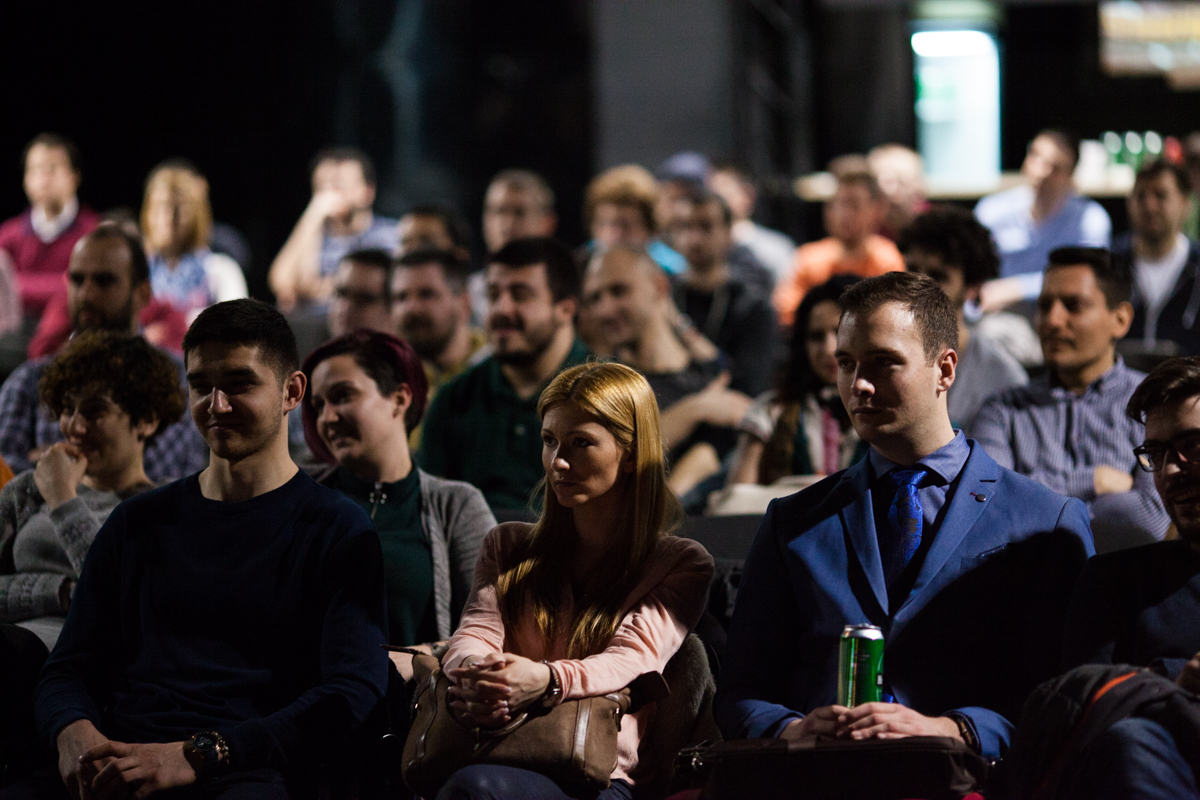 Tech meetup audience